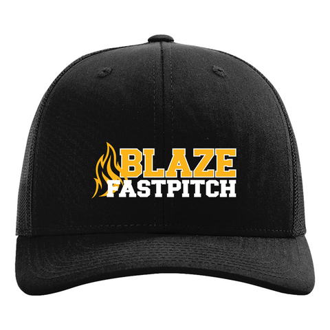 Richardson 112 Hat Black - Blaze Fastpitch