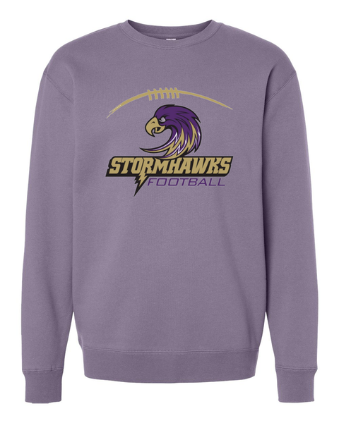 StormHawks Football Heavyweight Crewneck Sweatshirt - Plum