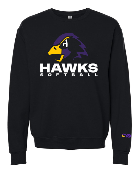 Chaska Hawks Softball Ultimate Crewneck Sweatshirt - Youth & Adult