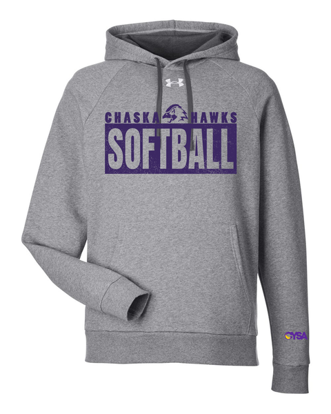 Chaska Hawks Softball Block Logo Unisex and Women's Under Armour Hoodie