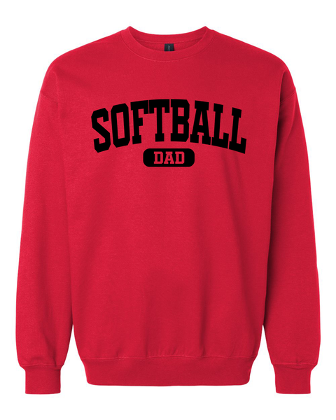Softball Family Crewneck Sweatshirts: Mom, Dad, Grandma, Grandpa