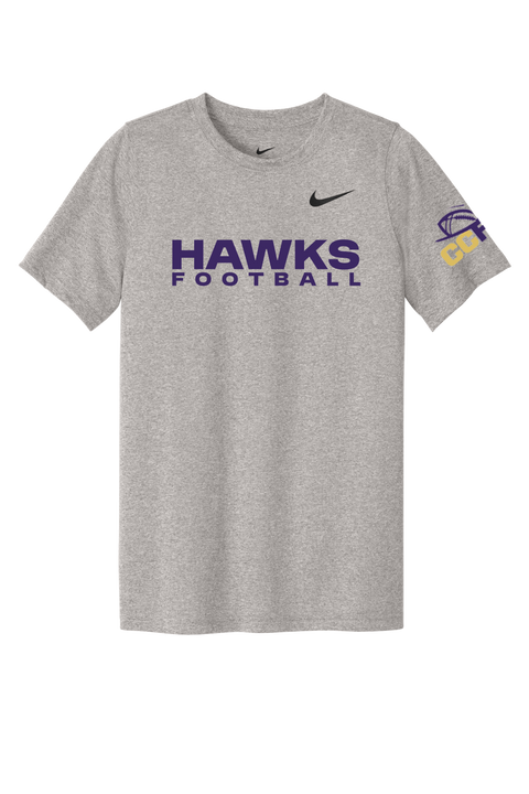 CCFA Hawks Football Nike Dri-Fit Youth Tee