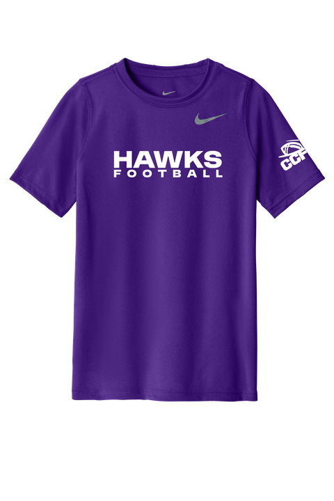 CCFA Hawks Football Nike Dri-Fit Youth Tee
