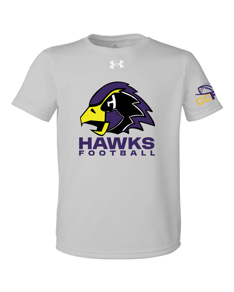 CCFA Hawks Logo Football Under Armour UA Tech™ Youth Tee