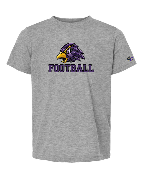 Youth "3D Hawk" Ultra-Soft Tee - CCFA Hawks Football