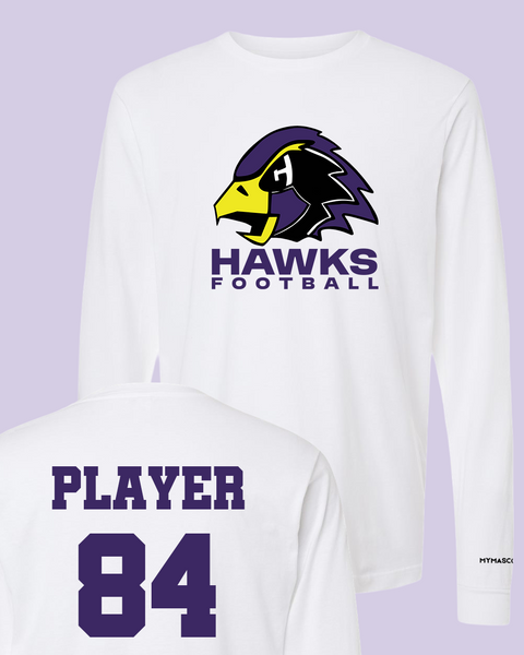Hawks Football Senior "Parents Night" Shirts - Customized Name/Number