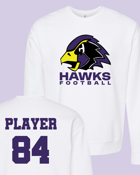 Hawks Football Senior "Parents Night" Shirts - Customized Name/Number