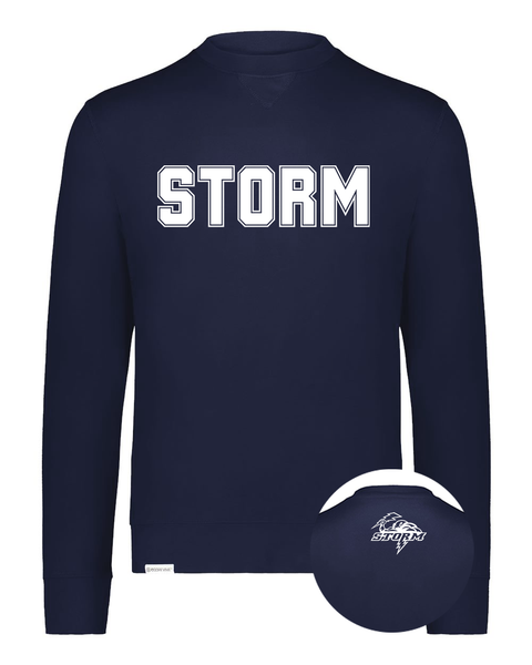 Chan STORM Navy Soft Crewneck Pullover