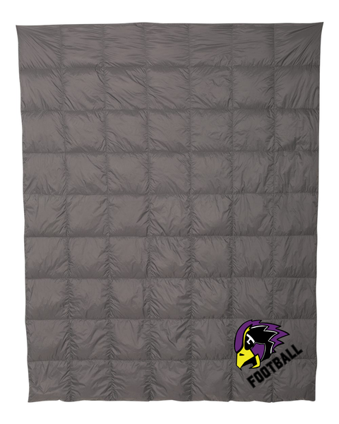 Chaska Hawks Football Packable Down Blanket