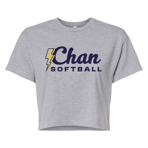 Tween/Women's Crop Tee - Chan Storm Softball