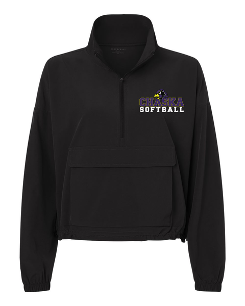 Women's Stretch Woven Quarter-Zip Pullover - Chaska Softball
