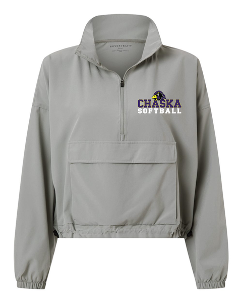 Women's Stretch Woven Quarter-Zip Pullover - Chaska Softball