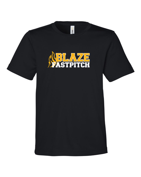 Youth Short-Sleeve Softball Performance Tee - Blaze Fastpitch