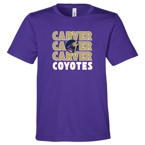 FAV: Youth Short-Sleeve Softball Performance Tee - Carver Elementary
