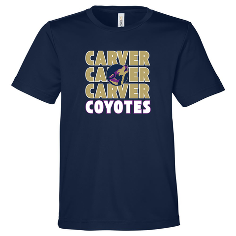 FAV: Youth Short-Sleeve Softball Performance Tee - Carver Elementary