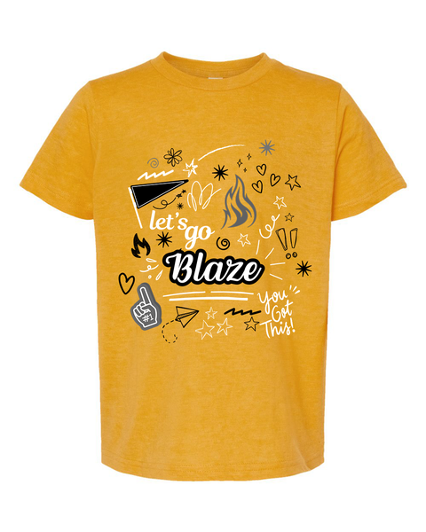 Youth Ultra-Soft Tee - Blaze Doodles