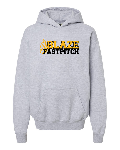 Youth Mid-Weight Fleece Hoodie - Blaze Fastpitch