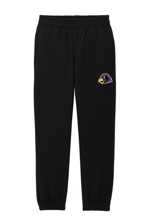 Hawks Black Youth Sweatpants - Hawks Logo