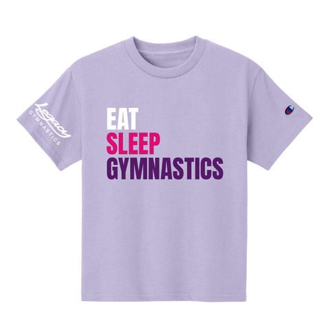 Champion Eat. Sleep. Gymnastics. Youth Tee  - Legacy Gymnastics