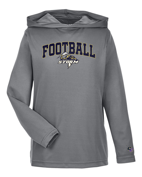 Youth Long-Sleeve Performance Hoodie - CCFA Storm