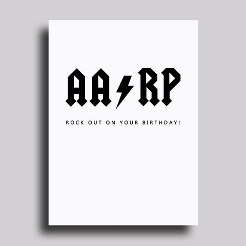 AARP AC/DC Greeting Card Birthday
