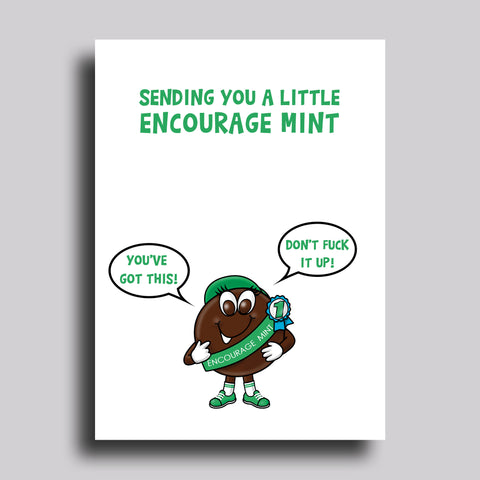 Encourage Mint Greeting Card