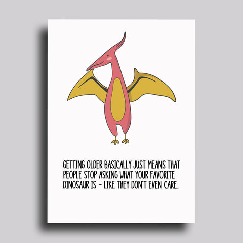 Favorite Dinosaur Birthday Card