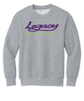Youth Port & Co Fleece Crewneck Sweatshirt - Legacy Gymnastics