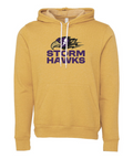 Bella & Canvas Unisex Adult Hoodie - CCHA Hockey Storm Hawks - Heather Mustard