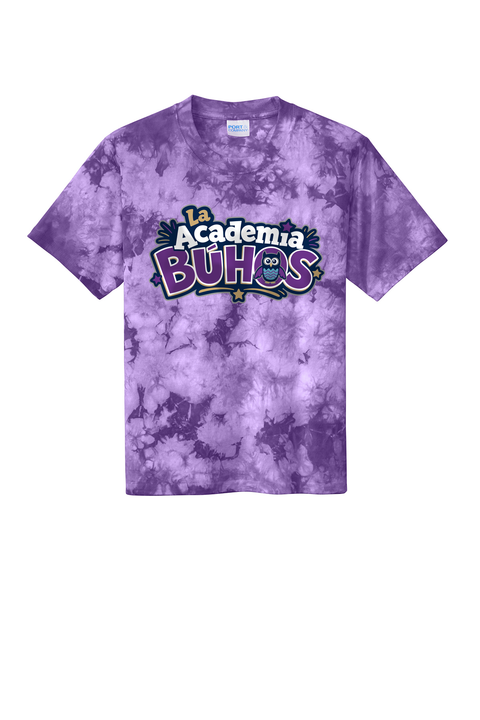 Youth Tie-Dye Tee - La Academia - Purple