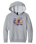 Youth Lightweight Hoodie Athletic Heather - CCHA Hockey Scribbles