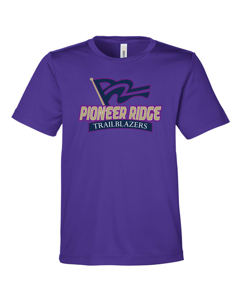 Pioneer Ridge Youth Short-Sleeve Performance Tee - Campus Purple