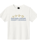 Women's Boxy Bella + Canvas Tee - ECCS Staff - Vintage White - Main Logo