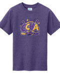 Youth Tri-Blend Tee Team Purple Heather - CCHA Hockey Scribbles