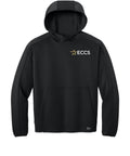 ECCS Staff - New Era Double Back Pullover Hoodie - Black - Abbreviated Logo