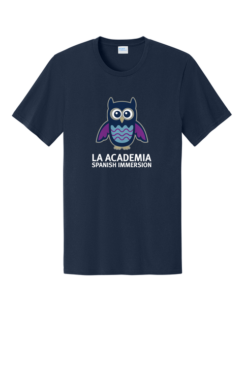Unisex Cotton Tee - La Academia - True Navy