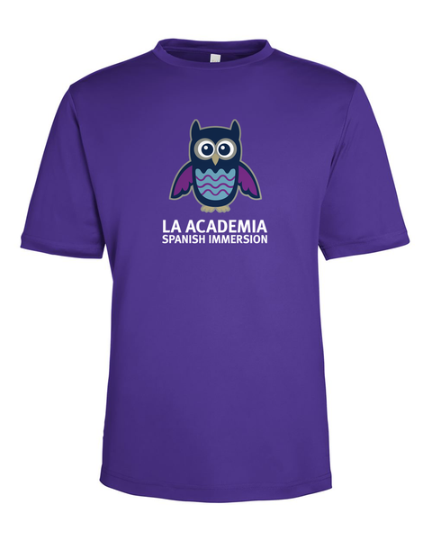 Adult Unisex & Womens Performance Tee - La Academia - Purple