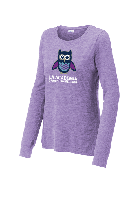 La Academia Women's Long-Sleeve Tee - Hyacinth Heather