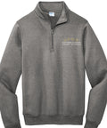 Quarter-Zip Adult Unisex Pullover - ECCS Staff - Graphite Heather - Main Logo