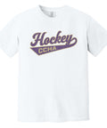 Comfort Colors Garment-Dyed Tee - CCHA Hockey Hockey Swash - White