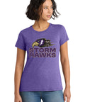Women's Ultra-Soft Tee - CCHA Hockey Storm Hawks - Heathered Purple