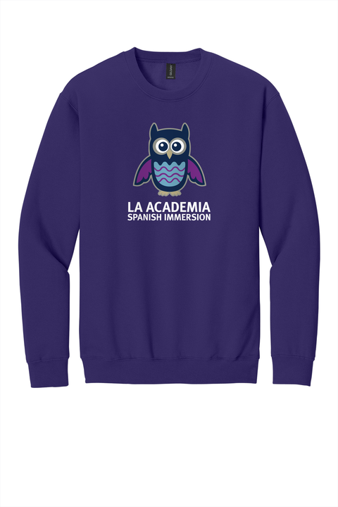 Adult Unisex La Academia Crewneck Sweatshirt - Purple