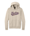 Port & Company Adult Lightweight Unisex Hoodie - CCHA Hockey Swash - Light Sand