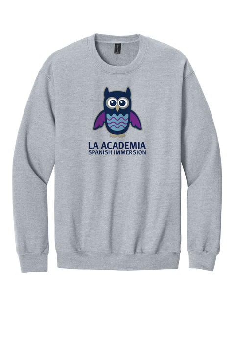 Adult Unisex La Academia Crewneck Sweatshirt - Sport Grey