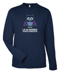 Adult Unisex Long-Sleeve Performance Tee - La Academia - Navy