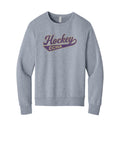 BELLA+CANVAS Unisex Sponge Fleece Classic Crewneck Sweatshirt - CCHA Hockey Swash - Athletic Heather