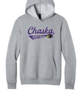 Adult Lightweight Unisex Hoodie - Chaska Hawks Football (Football Swash Distressed, Athletic Heather)