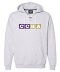 J. America Sport Lace Hooded Sweatshirt - CCHA Hockey CCM Distressed - Ash