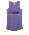 Women's Racerback Tank - District Heather Purple - Legacy Gymnastics