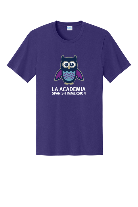 Unisex Cotton Tee - La Academia - Team Purple